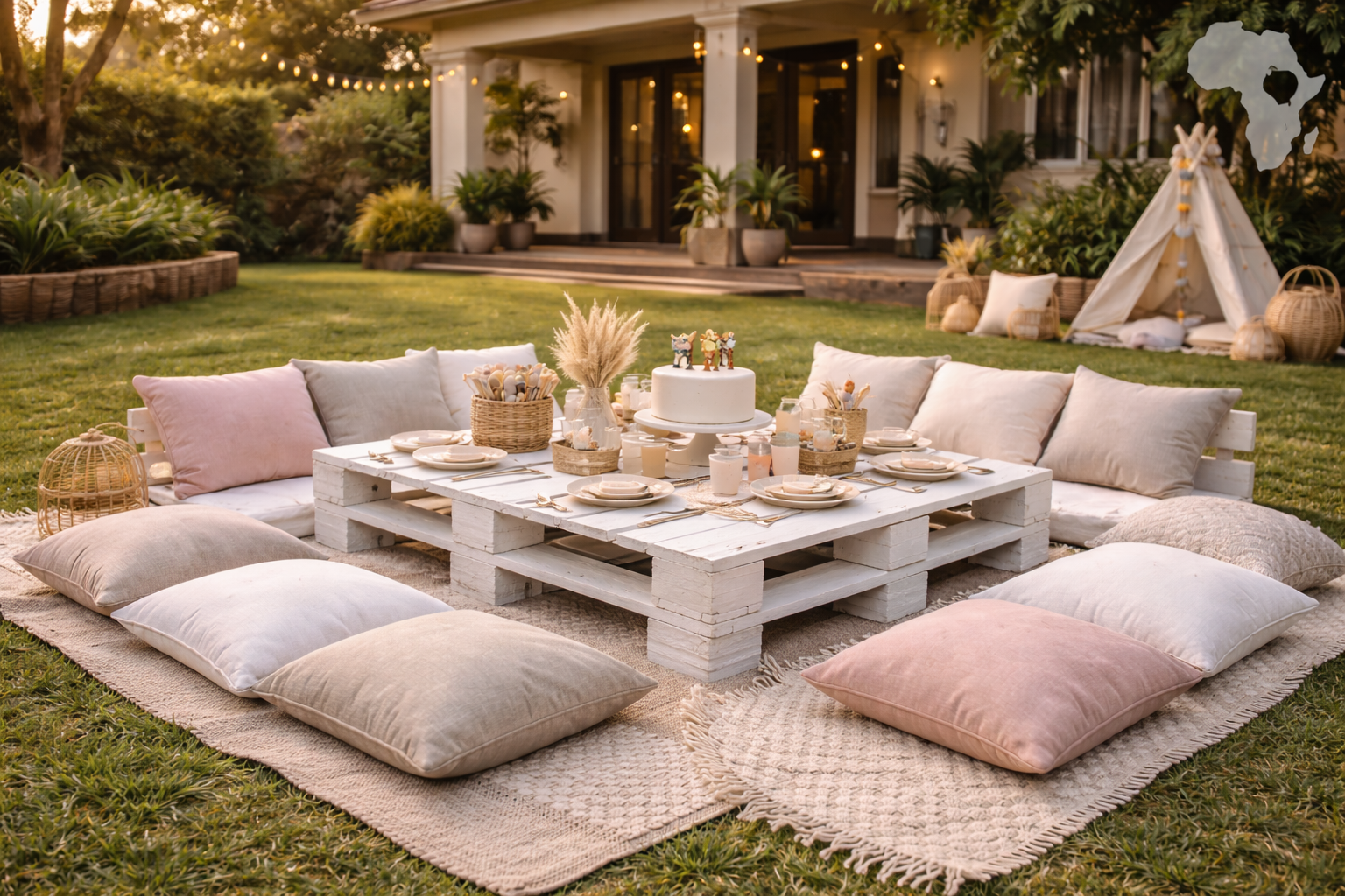 Kiddie White Pallet (Seats 8 Kids)