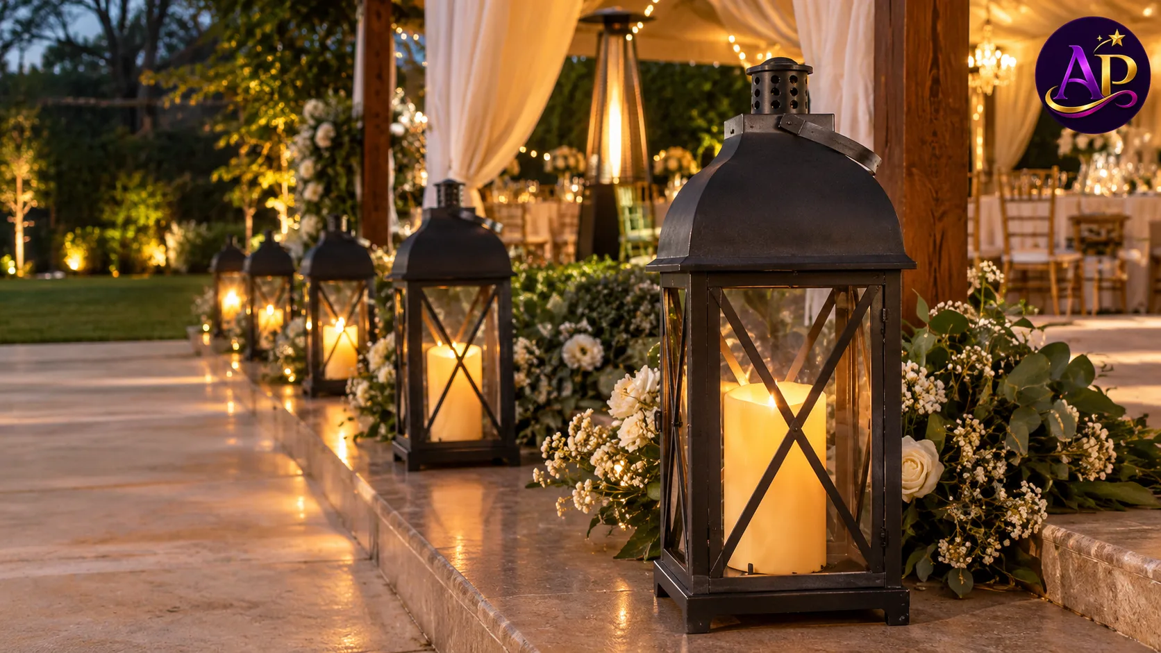 Large Decorative Lantern Candle Holder