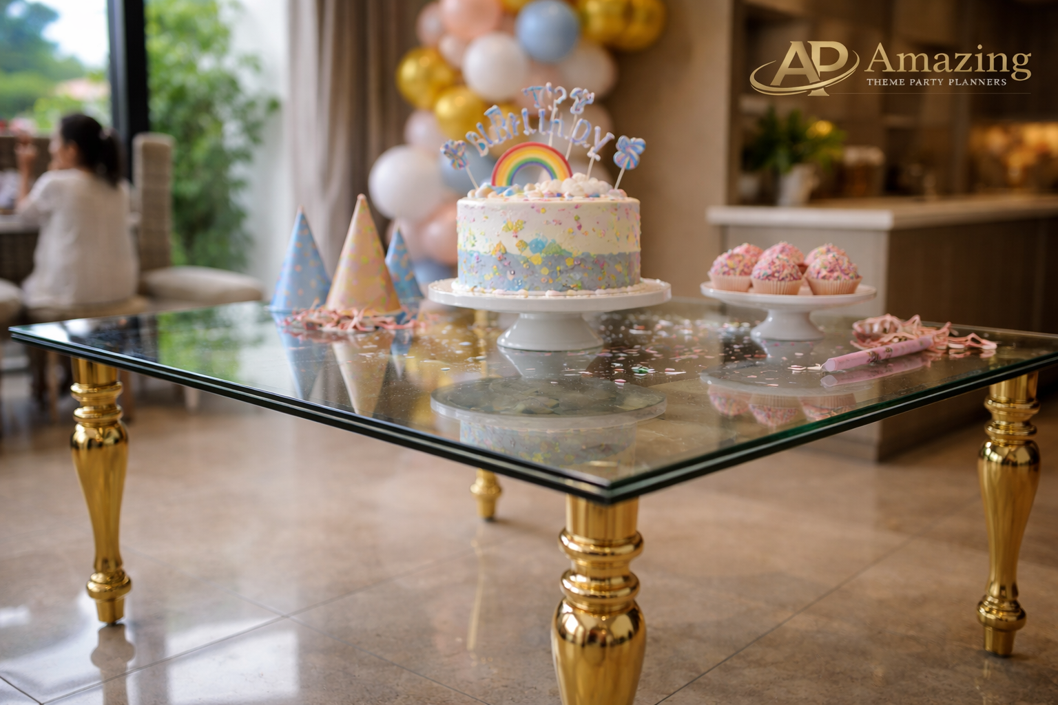 Luxury Kiddie Glass Table
