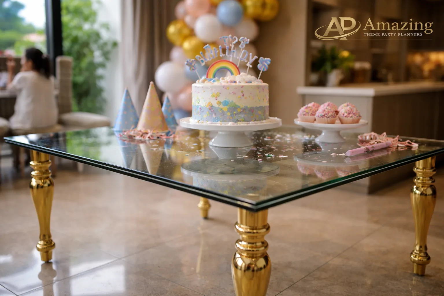 Luxury Kiddie Glass Table