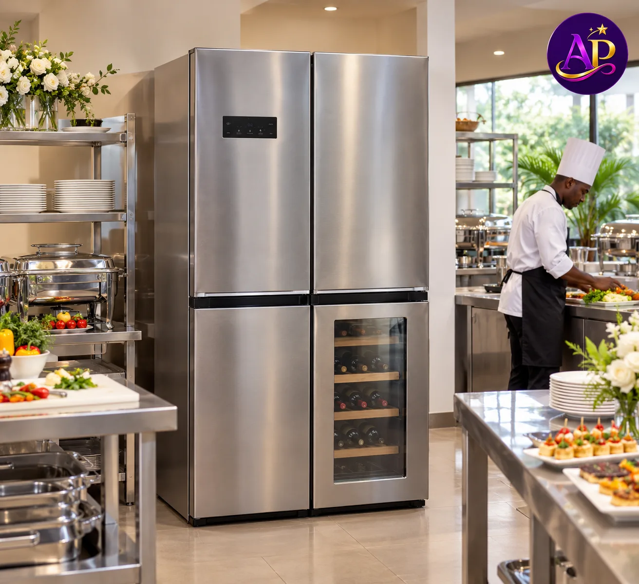 Multi-Door Fridge with Wine Chiller (605 Litres)