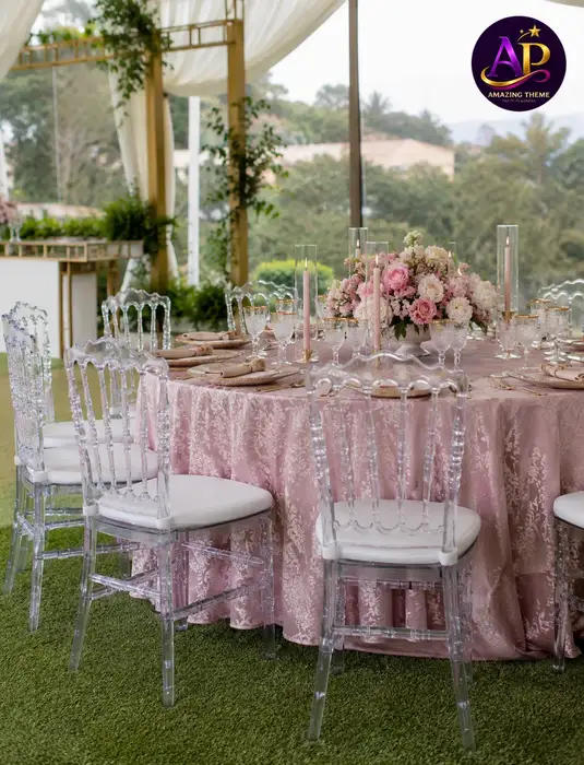 Napoleon Chair Hire Nairobi styled at a luxury wedding or event table setup.