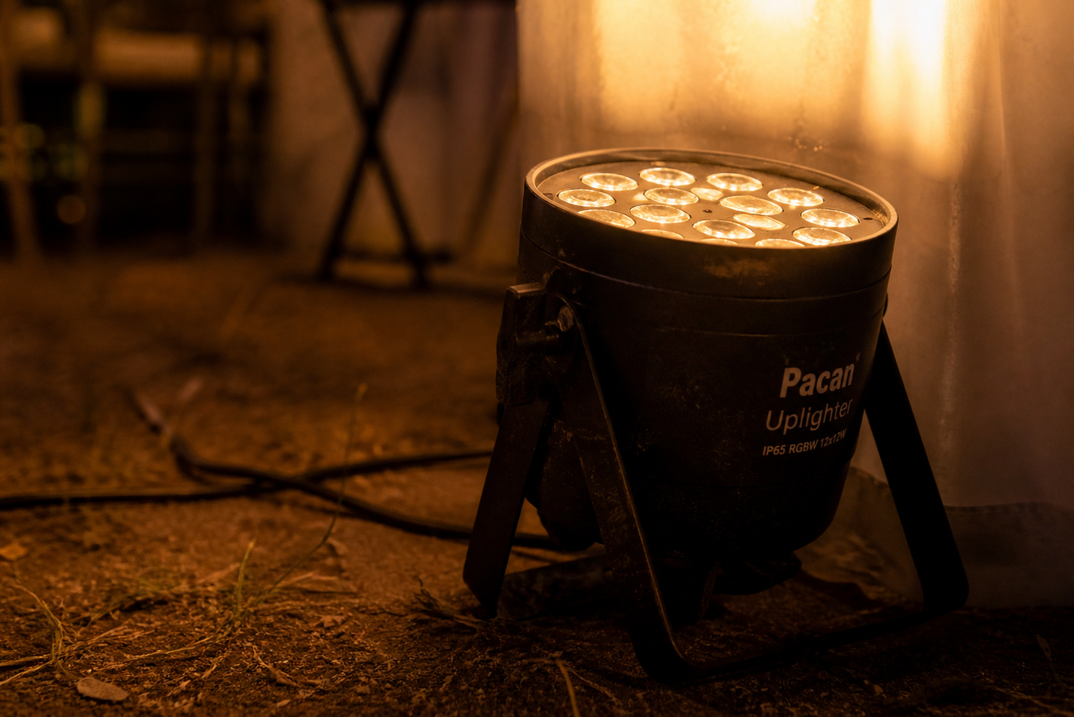 uplighter Nairobi floor light event tent decoration glow