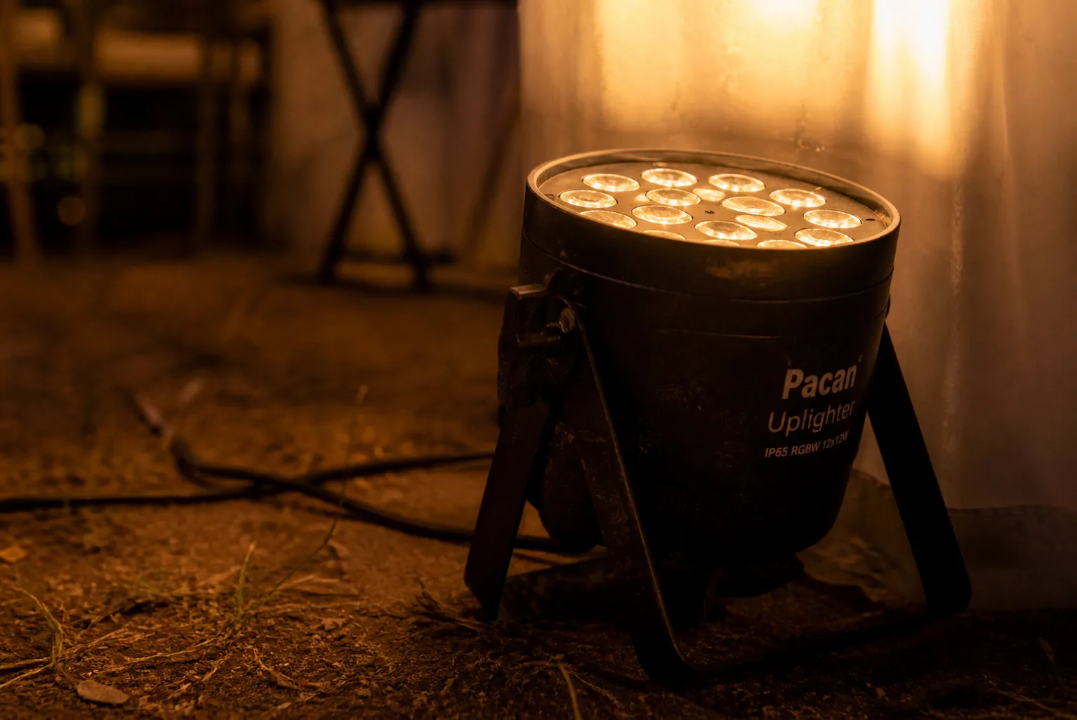 uplighter Nairobi floor light event tent decoration glow