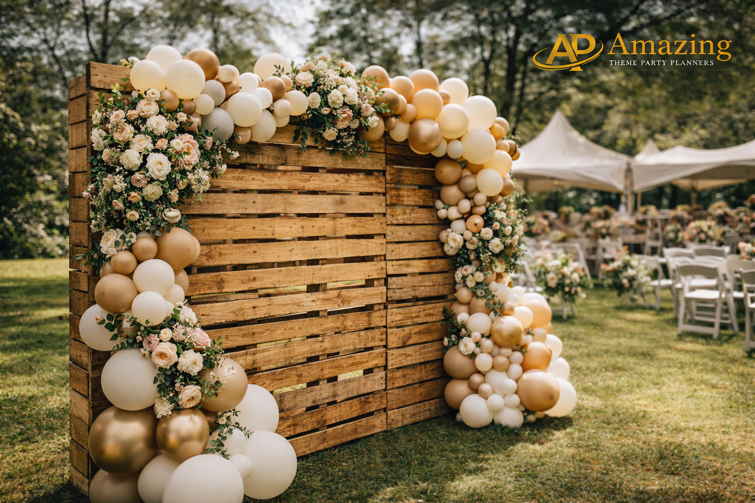 Premium Rustic Pallet Backdrop Photo Wall hire Nairobi