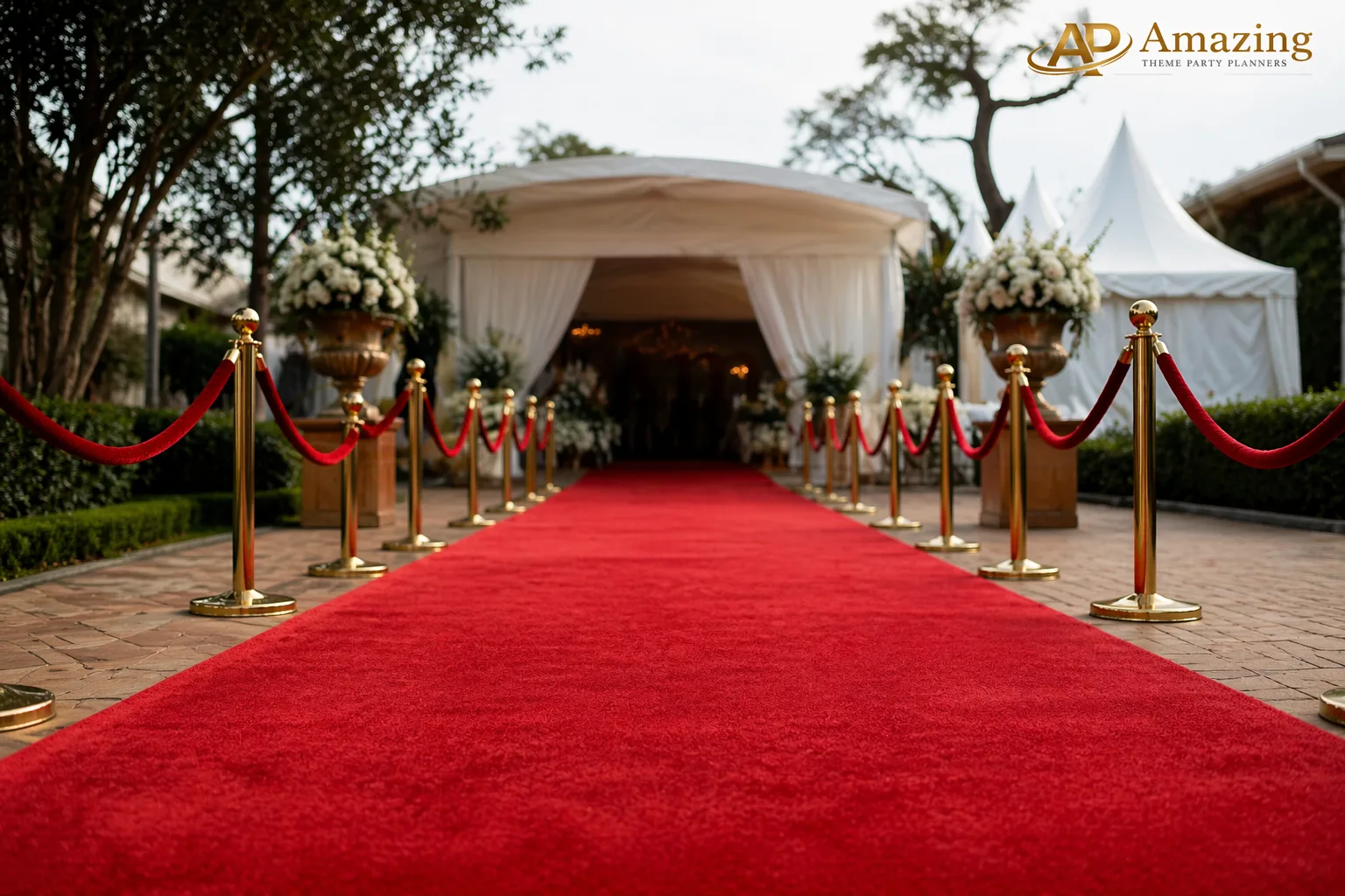 Red carpet walkway by Amazing Theme Party Planners Nairobi VIP event entrance