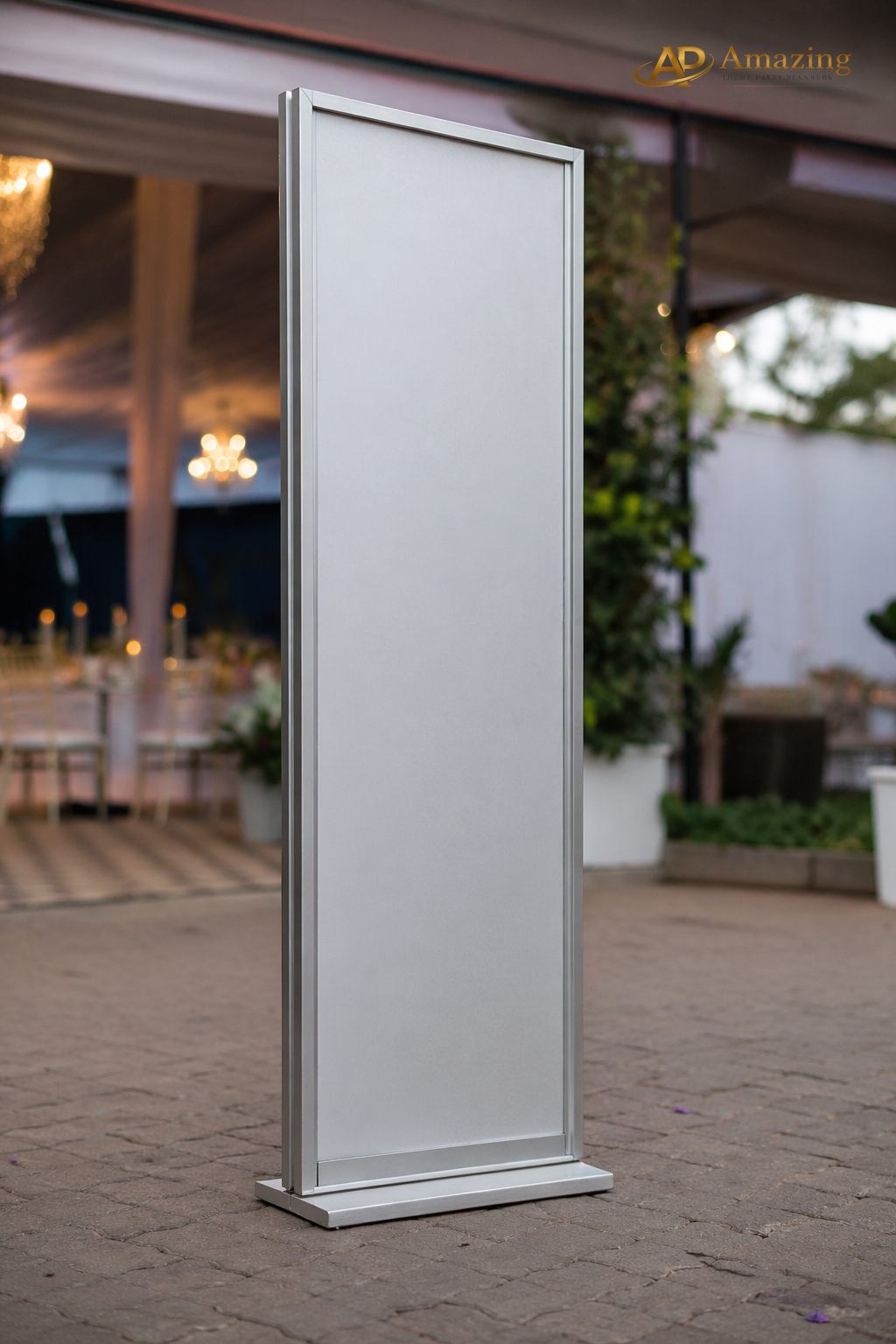 Silver Brand Display Stand