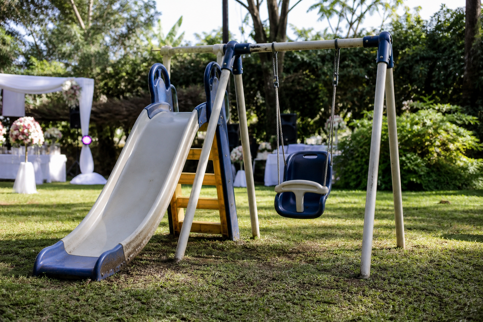swing slide hire Nairobi kids garden party play set setup