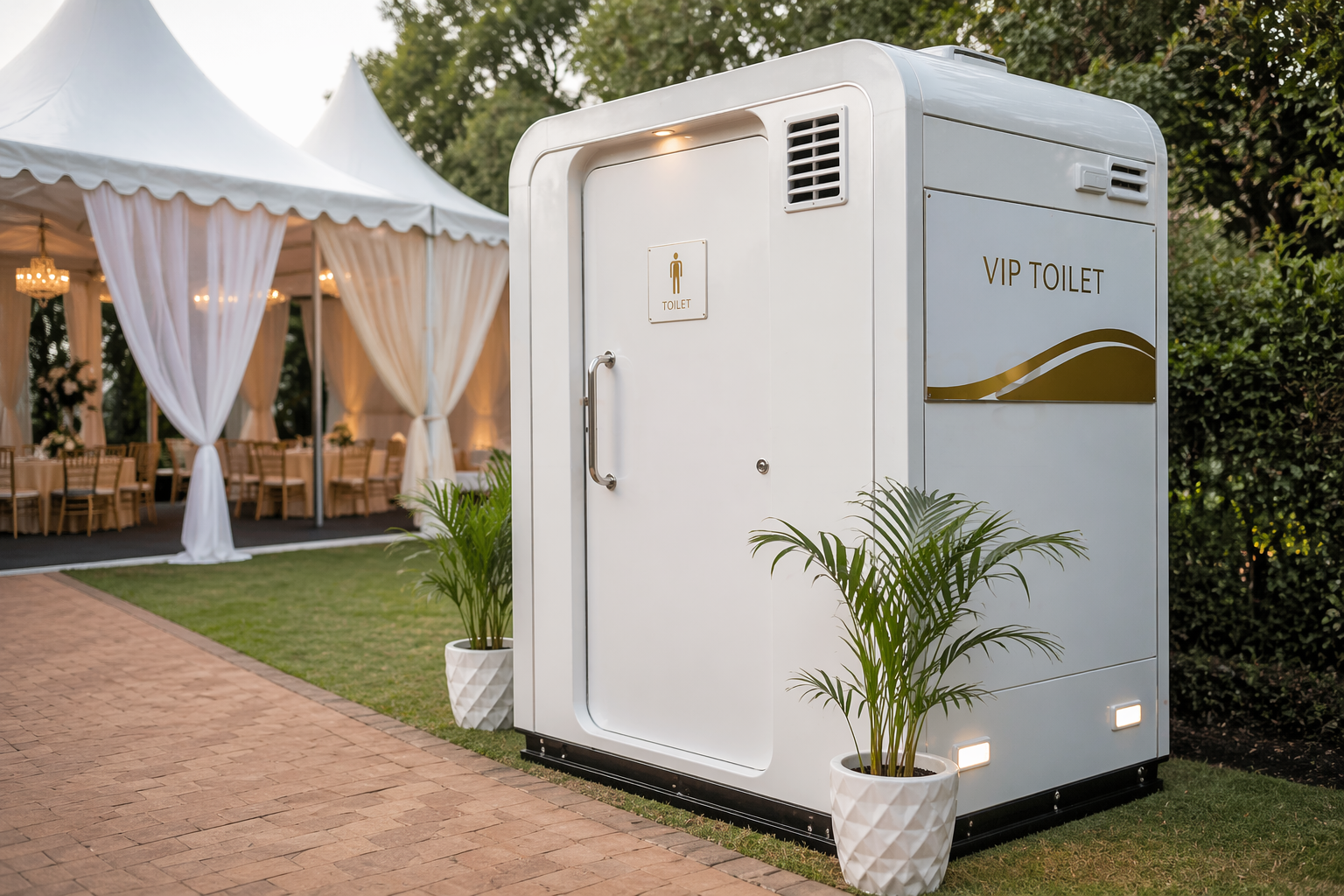 VIP portable toilet by Amazing Theme Party Planners Nairobi luxury event setup