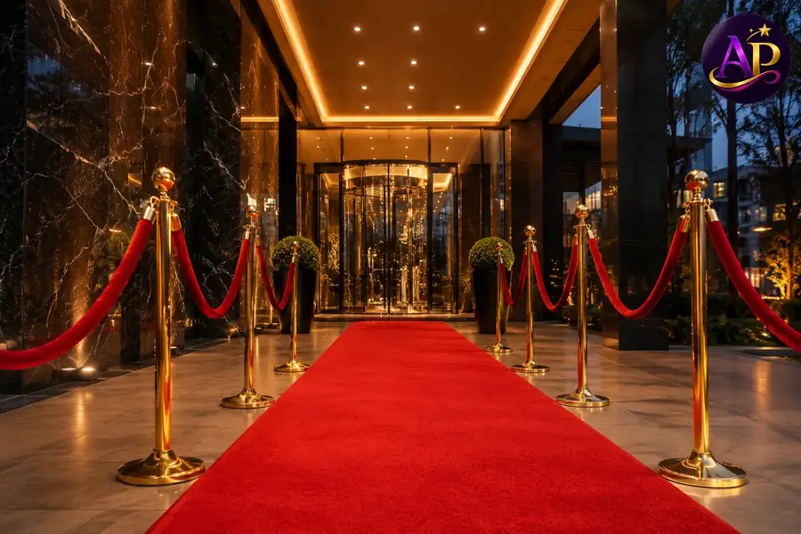 VIP Red Rope Stanchion Set