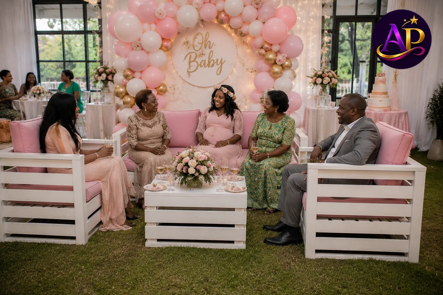 White Pallet Lounge Set