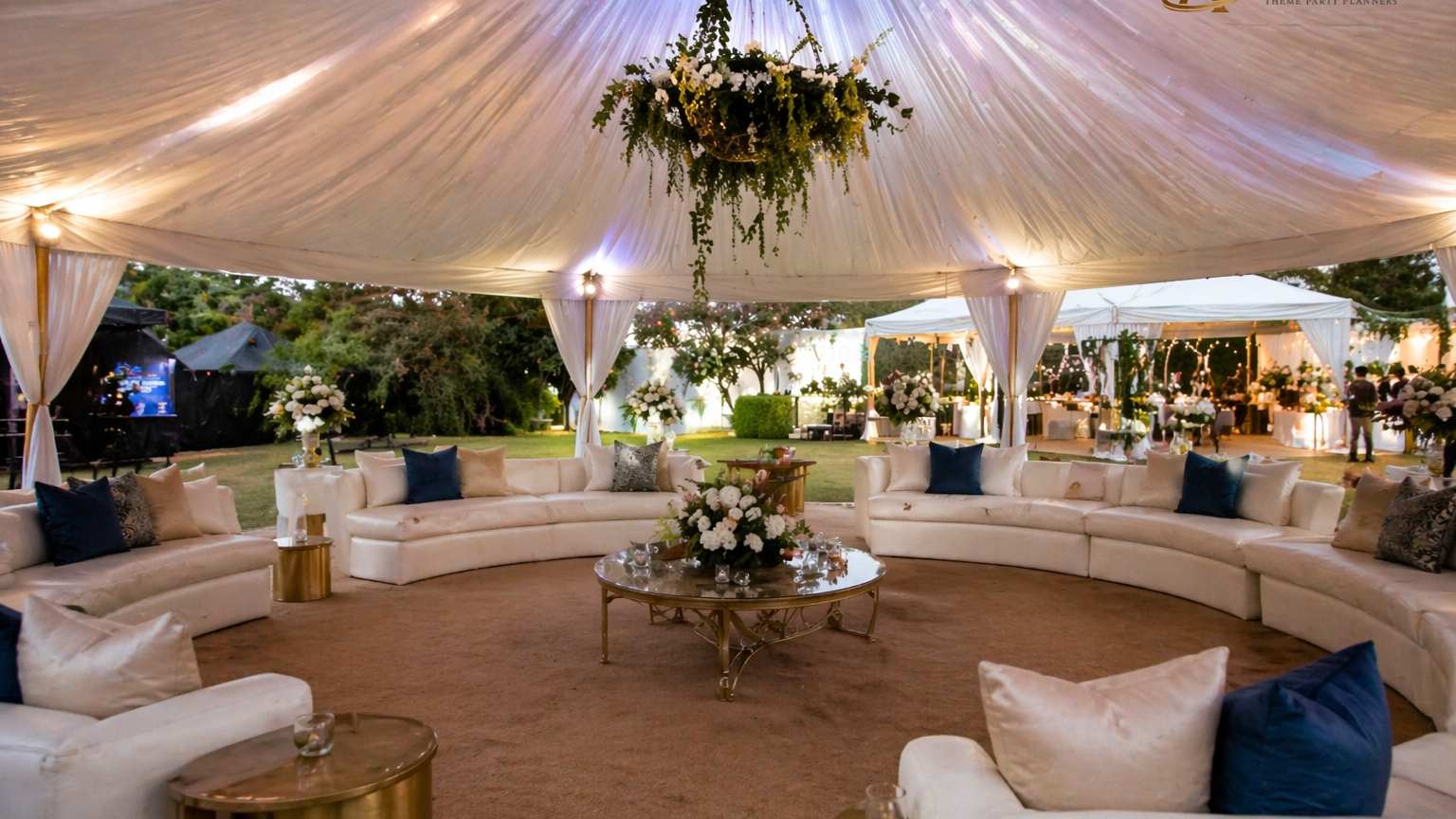 Frame tent erected for outdoor wedding in Nairobi