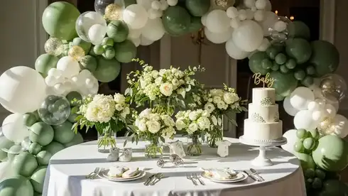 Organic balloon arch installation Karen Nairobi
