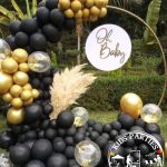 Luxe Geometry Hula Hoop Backdrop & Cake Stand