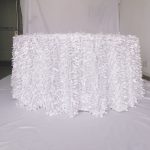 Dressed Round Table (Leaf Petal)