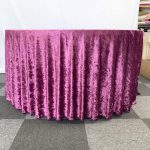 Dressed Round Table (Velvet)