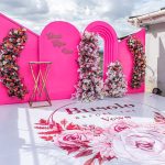 Wall of Elegance Quad-Door Floral Backdrop & VIP Stage